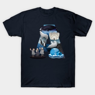 Letter A - Arctic T-Shirt